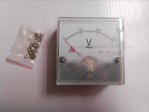 AC DC analog panel voltmeter